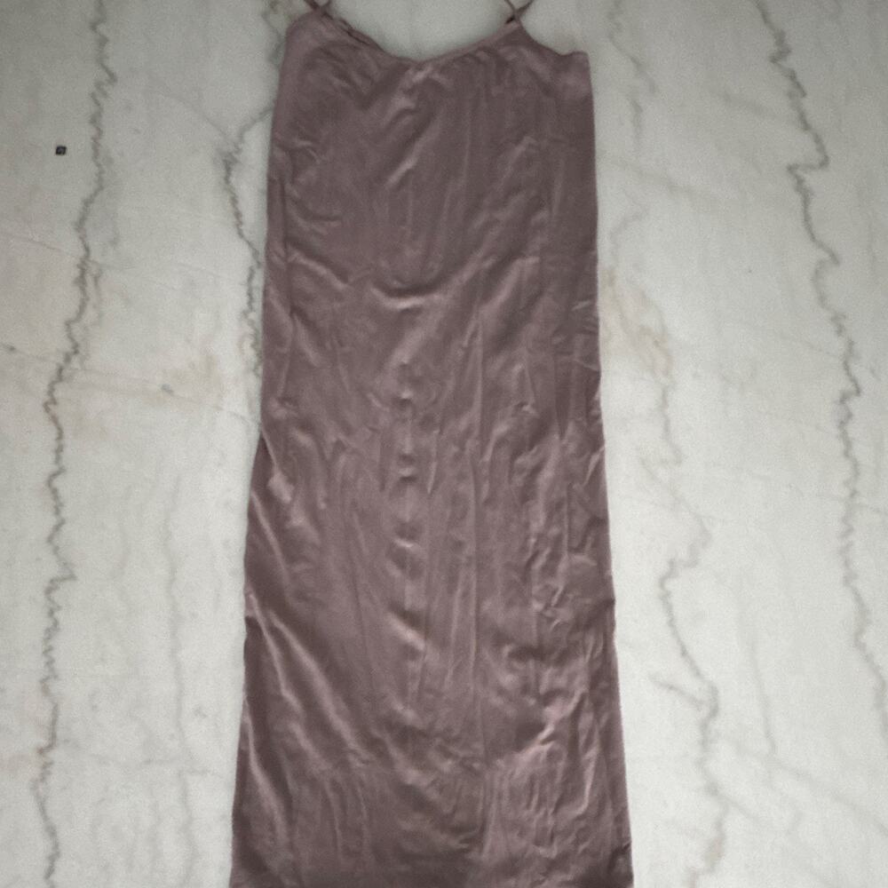Women’s Free People Mauve Satin Full Slip Solid Adjustable Straps med 0019